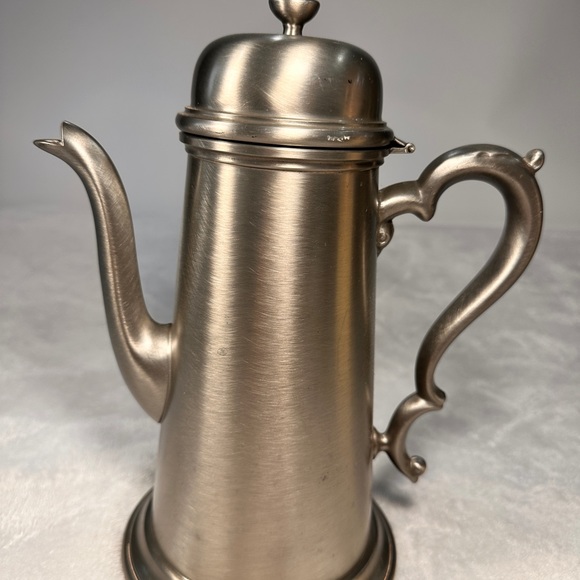 Colonial Pewter Broadman Lighthouse Coffee Tea Pot LongSpout Sugar & Creamer 130 - Picture 3 of 16